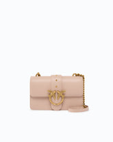 Kleine Umhängetasche Love Bag One Simply aus Leder - Rosa | Pinko