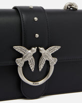 Petit sac à épaule Love Bag One Simply en cuir - Noir | Pinko