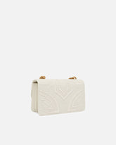 Borsa a tracolla piccola Mini Love Bag con ricamo in rafia - | Pinko