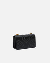 Borsa a tracolla piccola Mini Love Bag con ricamo in rafia - | Pinko