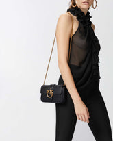 Μικρή τσάντα τσέπης Love Bag One Simply - Μαύρο | Pinko