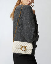 Geldbörse Love Bag One Wallet Fischgrat - Weiß | Pinko