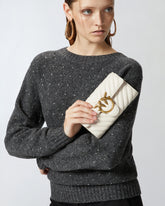 Geldbörse Love Bag One Wallet Fischgrat - Weiß | Pinko