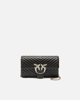 Geldbörse Love Bag One Wallet Fischgrat - Schwarz | Pinko