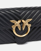 Portafoglio Love Bag One Wallet Chevron - Nero | Pinko
