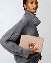 Borsa a spalla media Classic Love Bag Click Chevron - | Pinko