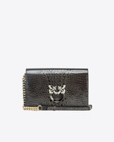 Classic Love Bag Click cocodrilo brillante PINKO Galleria - | Pinko