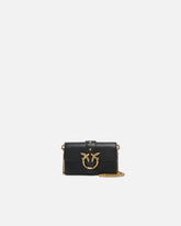 Bolso pequeño de hombro Love Bag Simply en piel - Negro | Pinko