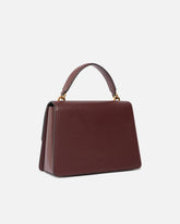 Borsa media a mano Love Bag Top Handle in pelle - Burgundy | Pinko