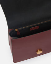 Borsa media a mano Love Bag Top Handle in pelle - Burgundy | Pinko