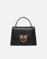 Sac à main moyen Love Bag Top Handle en cuir - Noir | Pinko