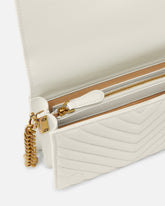 Borsa piccola a spalla Love Bag Click Chevron - Bianco | Pinko