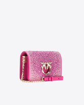 Mini Love Bag Click totalmente de strass PINKO Galleria - | Pinko