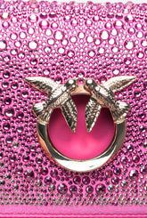 Mini Love Bag Click totalmente de strass PINKO Galleria - | Pinko