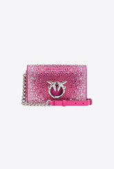 Mini Love Bag Click totalmente de strass PINKO Galleria - | Pinko