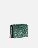 Mini Love Bag Click totalmente de strass PINKO Galleria - | Pinko