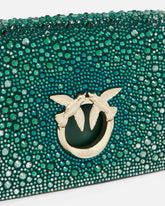 Mini Love Bag Click totalmente de strass PINKO Galleria - | Pinko