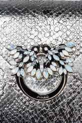 Mini Love Bag Click reptil perforado PINKO Galleria - | Pinko