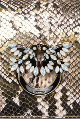 Mini Love Bag Click reptil laminado PINKO Galleria - | Pinko