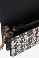 Mini Love Bag Click reptil laminado PINKO Galleria - | Pinko