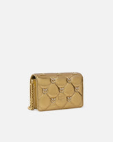 PINKO Galleria golden quilted Love Bag with bird detailing - | Pinko