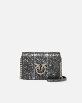 Bolso bandolera Mini Love Bag de reptil con laminado PINKO Galleria - | Pinko