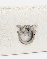 Mini borsa a tracolla Love Bag in rettile con lamina PINKO Galleria - | Pinko