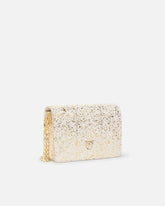 Mini borsa a tracolla Love Bag in rettile con lamina PINKO Galleria - | Pinko