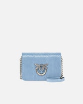 Borsetta a tracolla Mini Love Bag in rettile lucido PINKO Galleria - | Pinko