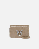 Borsetta a tracolla Mini Love Bag in rettile lucido PINKO Galleria - | Pinko