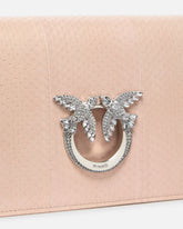 Borsetta a tracolla Mini Love Bag in rettile lucido PINKO Galleria - | Pinko