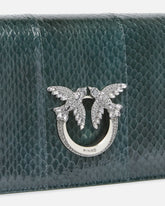 Borsetta a tracolla Mini Love Bag in rettile lucido PINKO Galleria - | Pinko