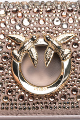 PINKO Galleria full-rhinestone Micro Love Bag Click - | Pinko