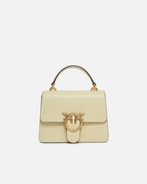 Borsa mini a mano Love Bag Top Handle in pelle - Giallo | Pinko