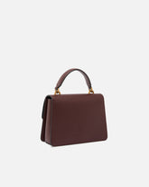 Mini bolso de mano Love Bag Top Handle en piel - Burdeos | Pinko