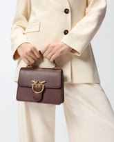 Mini bolso de mano Love Bag Top Handle en piel - | Pinko