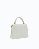 Borsa mini a mano Love Bag Top Handle in pelle - Bianco | Pinko