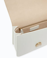 Borsa mini a mano Love Bag Top Handle in pelle - Bianco | Pinko