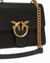 Borsa mini a mano Love Bag Top Handle in pelle - Nero | Pinko
