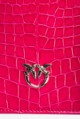 Mini Love Bag One Top Handle Light stampa cocco lucido PINKO Galleria - | Pinko