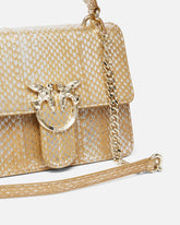 Borsetta rettile laminato con tracolla e manico PINKO Galleria - | Pinko
