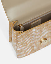 Borsetta rettile laminato con tracolla e manico PINKO Galleria - | Pinko