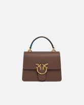 Borsa a mano piccola Mini Love Bag Top Handle Light in pelle fiore - | Pinko