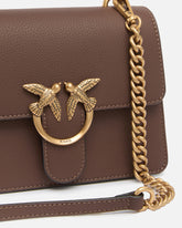 Borsa a mano piccola Mini Love Bag Top Handle Light in pelle fiore - | Pinko