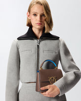 Petit sac à main Mini Love Bag Light à anse supérieure en cuir pleine fleur - | Pinko