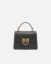 Petit sac à main Mini Love Bag Light à anse supérieure en cuir pleine fleur - | Pinko