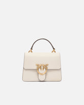 Borsa a mano piccola Mini Love Bag Top Handle Light in pelle fiore - | Pinko