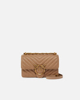 Kleine Umhängetasche Love Bag One Chevron - Beige | Pinko