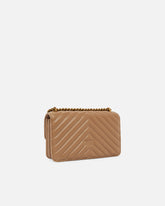 Kleine Umhängetasche Love Bag One Chevron - Beige | Pinko