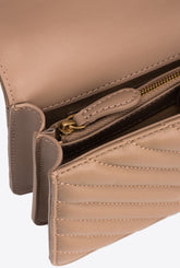 Kleine Umhängetasche Love Bag One Chevron - Beige | Pinko